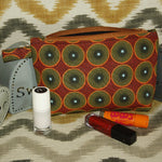 Trousse ethnique en wax retro