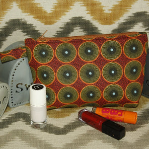 
                  
                    Charger l&amp;#39;image dans la galerie, Trousse ethnique en wax retro
                  
                