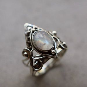 
                  
                    Charger l&amp;#39;image dans la galerie, BAGUE MOONSTONE
                  
                